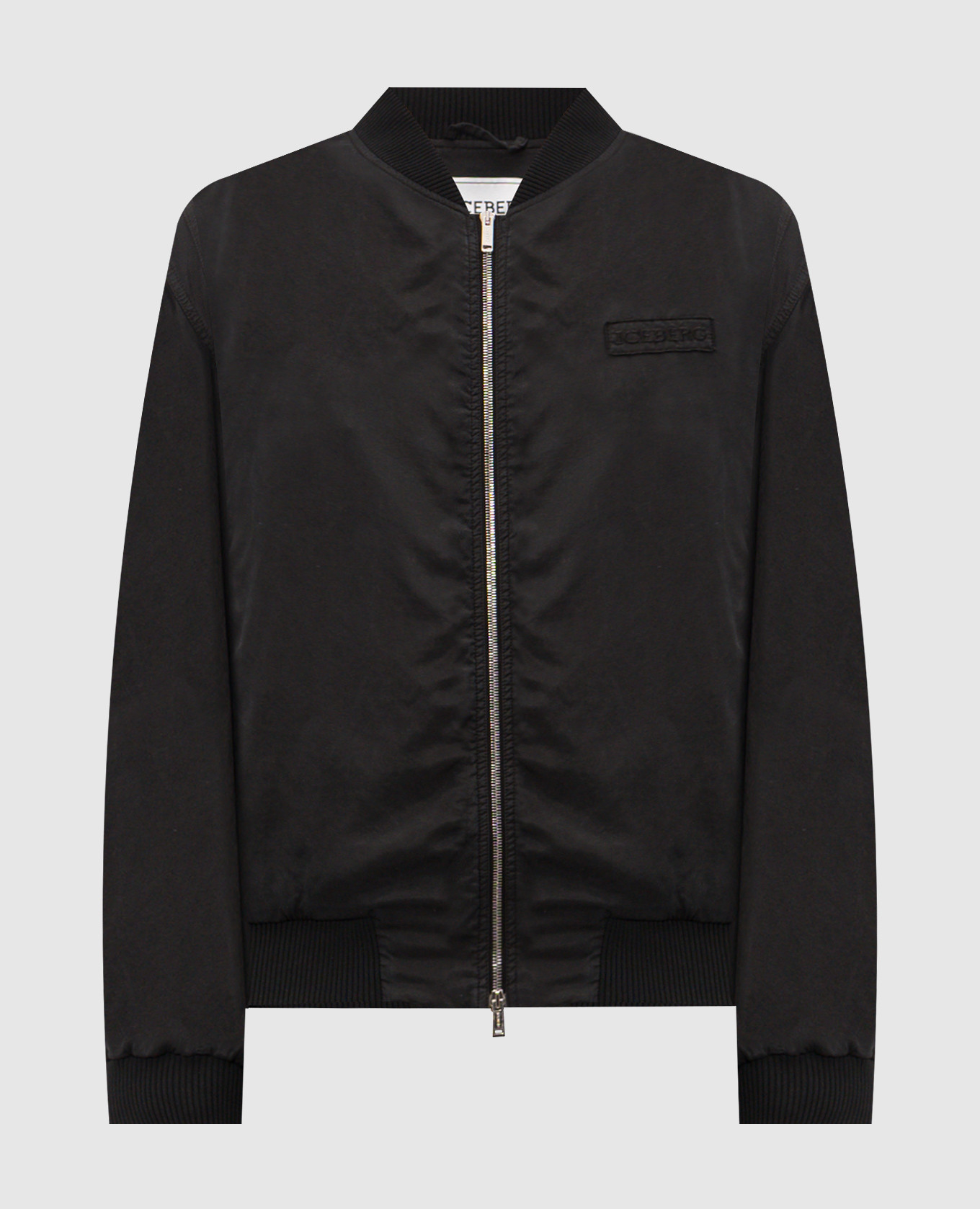 bomber jacket with logo patch Iceberg