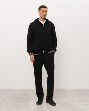 CAPOBIANCO Black wool tracksuit 21M410BT00C21M708BT00