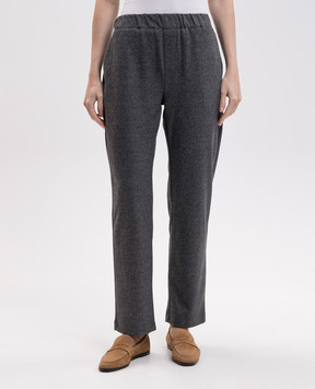 Max Mara Weekend Gray CORDOBA patterned pants WKDCORDOBA