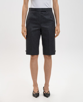 Thom Browne Gray wool Bermuda shorts FTR024A00891