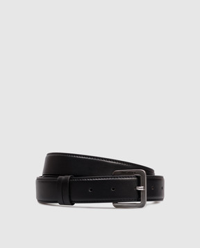 The Attico Black leather belt 260WKE00029LBT019AA