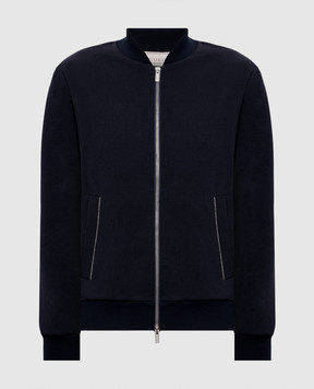 Peserico Blue sports jacket with monil chain A12572J06906A