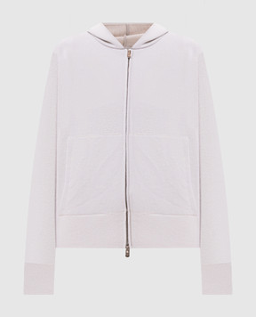 Agnona Ivory cashmere, wool and silk track jacket KN120282G120Q