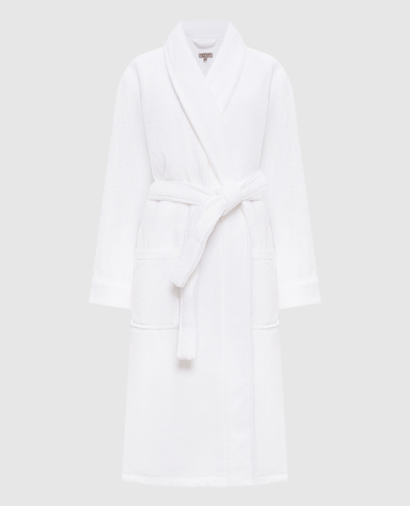Raya white terry robe