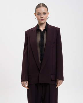 Victoria Beckham Purple jacket with wool 1425WJK006922D
