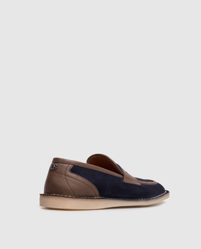 Dolce&Gabbana Blue suede loafers A50744A0084