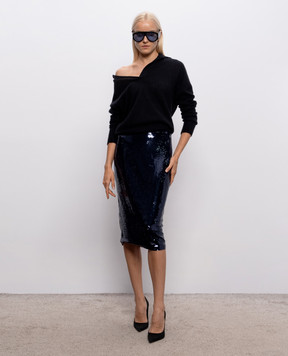 Tom Ford Black cashmere and silk sweater MAK1440YAX1029