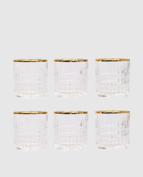 La Reine RIGOLEMOT crystal whiskey glass set 6 pcs DOFRIGOLEMOT