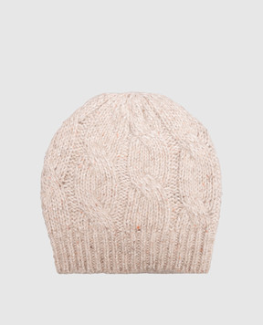 Peserico Beige alpaca and silk hat S36230F03B9202