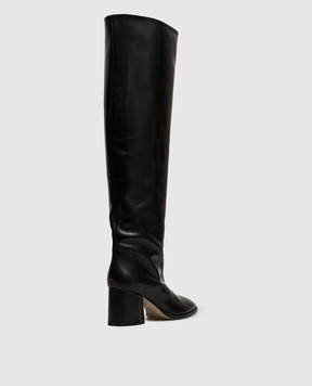 Aeyde Almut black leather boots KB0718002001226