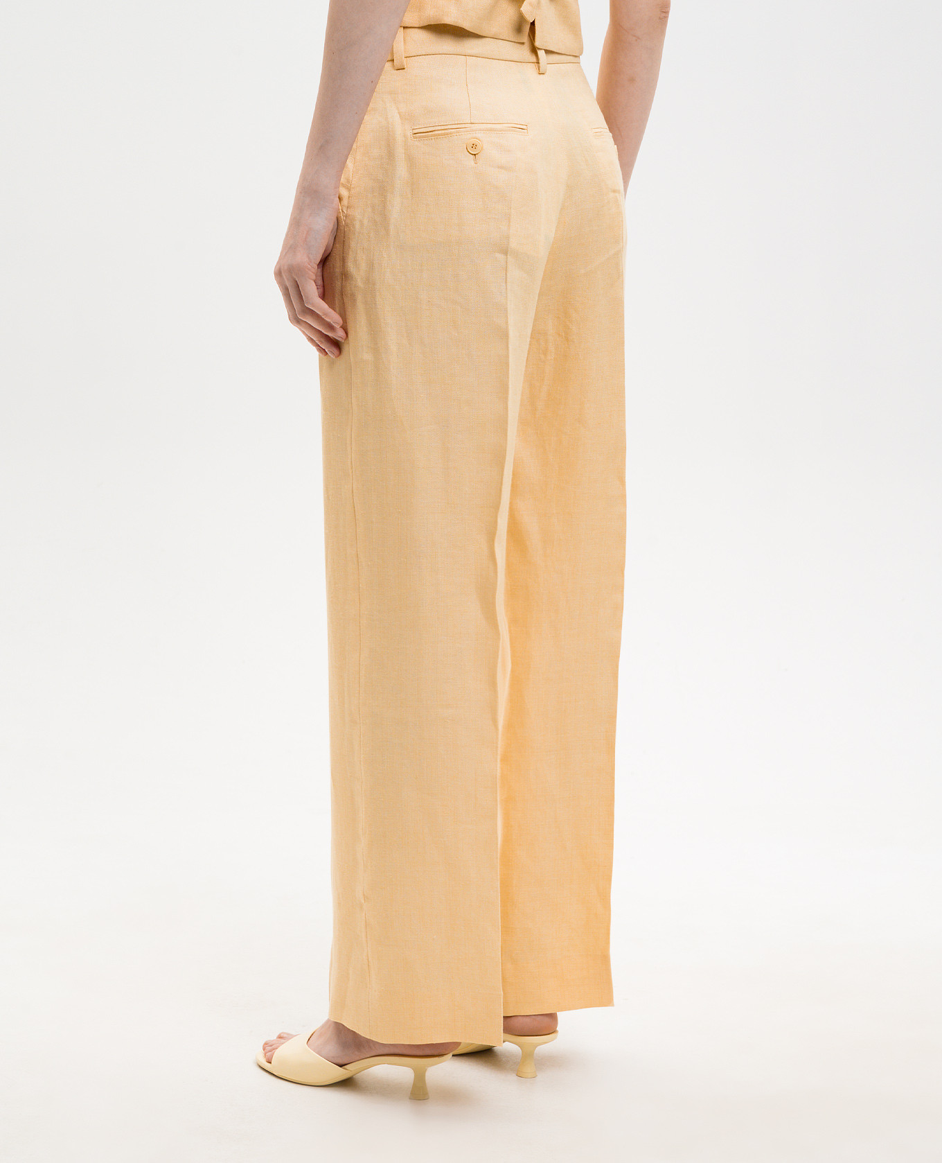 Yellow MALIZIA linen pants Max Mara Weekend 4