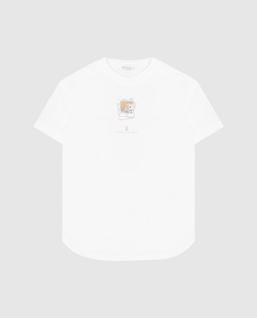 Brunello Cucinelli Children's white T-shirt with print B0T81T680C