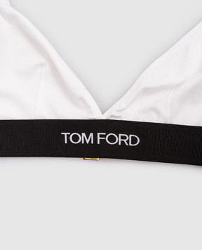 Tom Ford Beige bralette with logo BRJ009JEX011