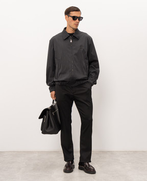 Dolce&Gabbana Black pants with wool GP264TFUZFG