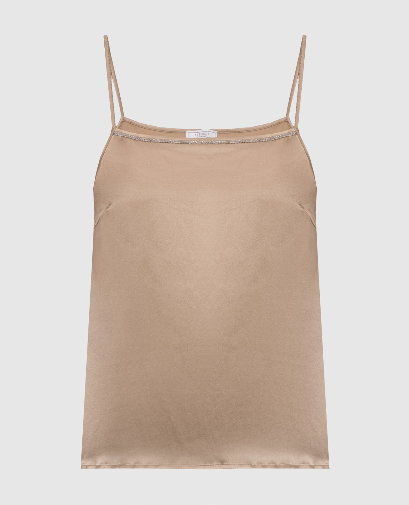 

Beige silk top Peserico