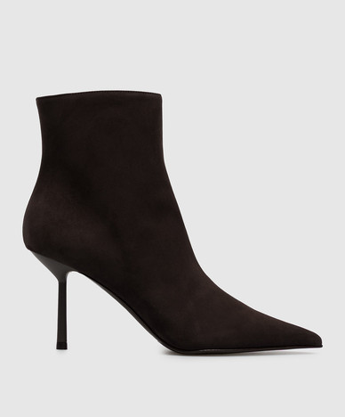 BELLA brown nubuck ankle boots