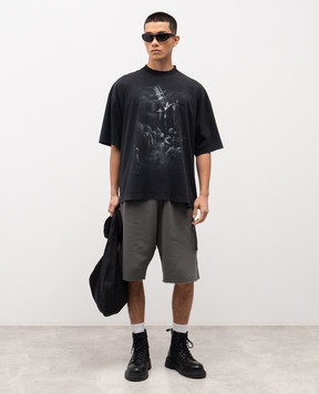 Vetements Black Jesus On A Cross T-shirt ME76TR193BX