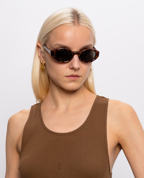 Saint Laurent Brown sunglasses 567 PLUMP A003CYY9958
