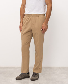 Ami Paris Beige wool pants HTR226WV0211