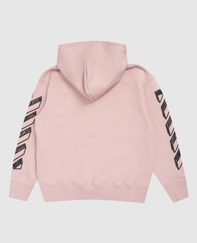 Off-White Children's pink hoodie with print 44GBB002S26F005