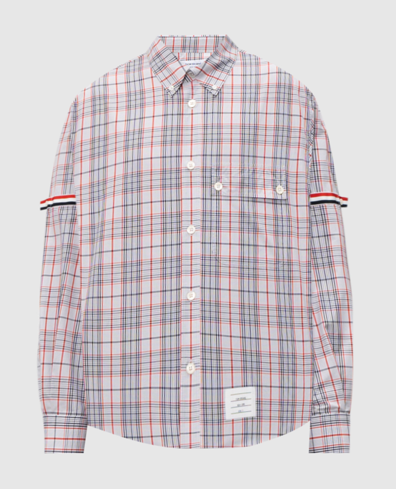 

Checkered shirt Thom Browne, White