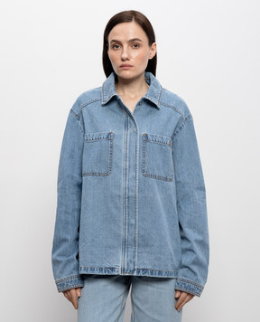 Kiton Blue denim shirt DJ61402K0926H