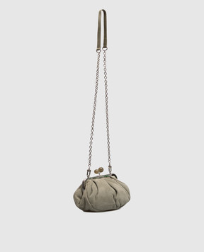 Max Mara Weekend Green suede bag KAVALOIS WKAVALOIS