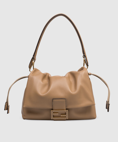 Brown leather Mamma Baguette bag