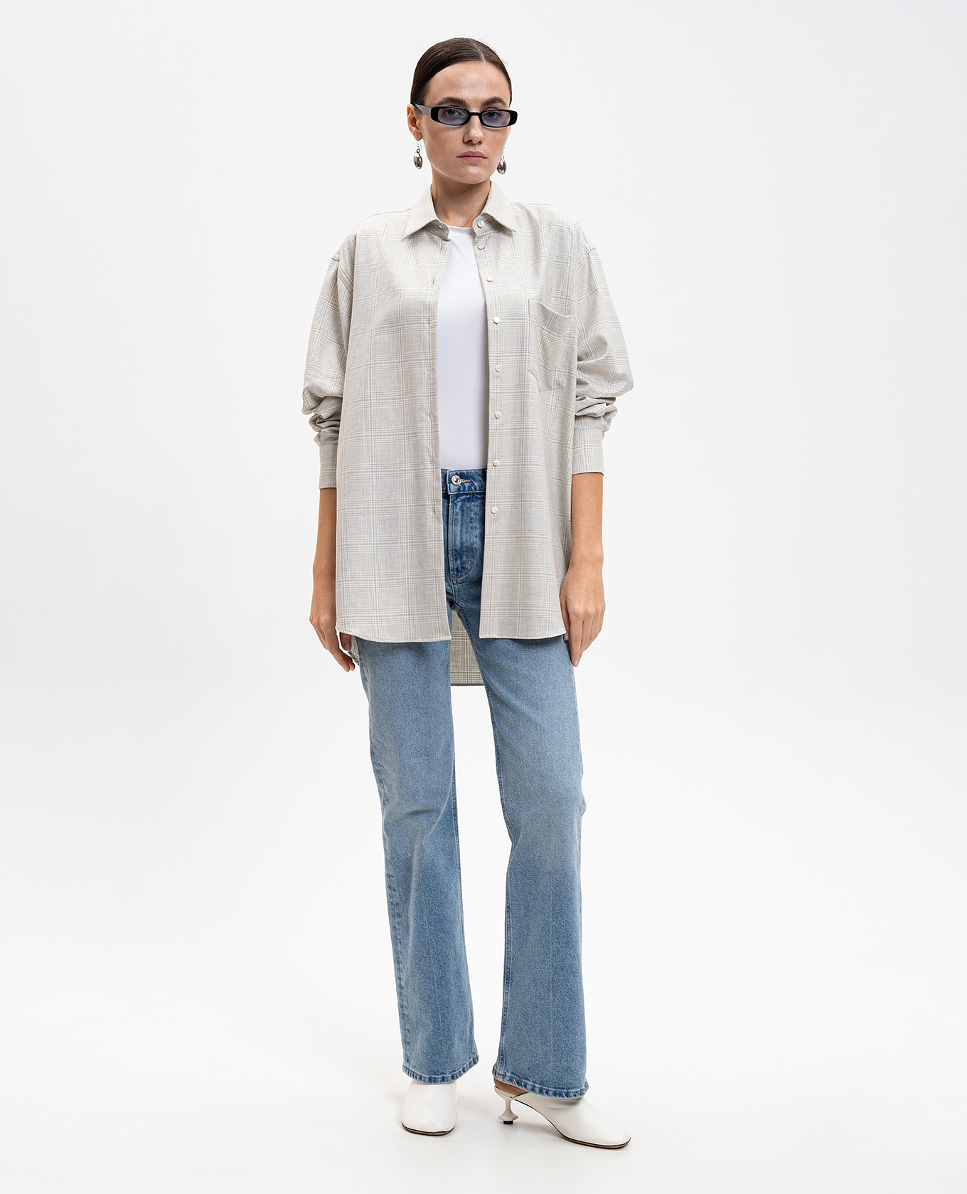 

Gray checkered shirt Babe Pay Pls, Grey