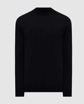 Cashmere&Whiskey Black merino wool sweater 97397