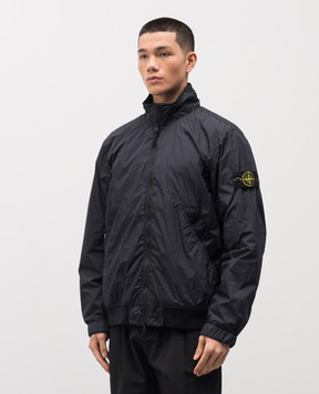 Stone Island Blue windbreaker with logo L1S154100111S0A23