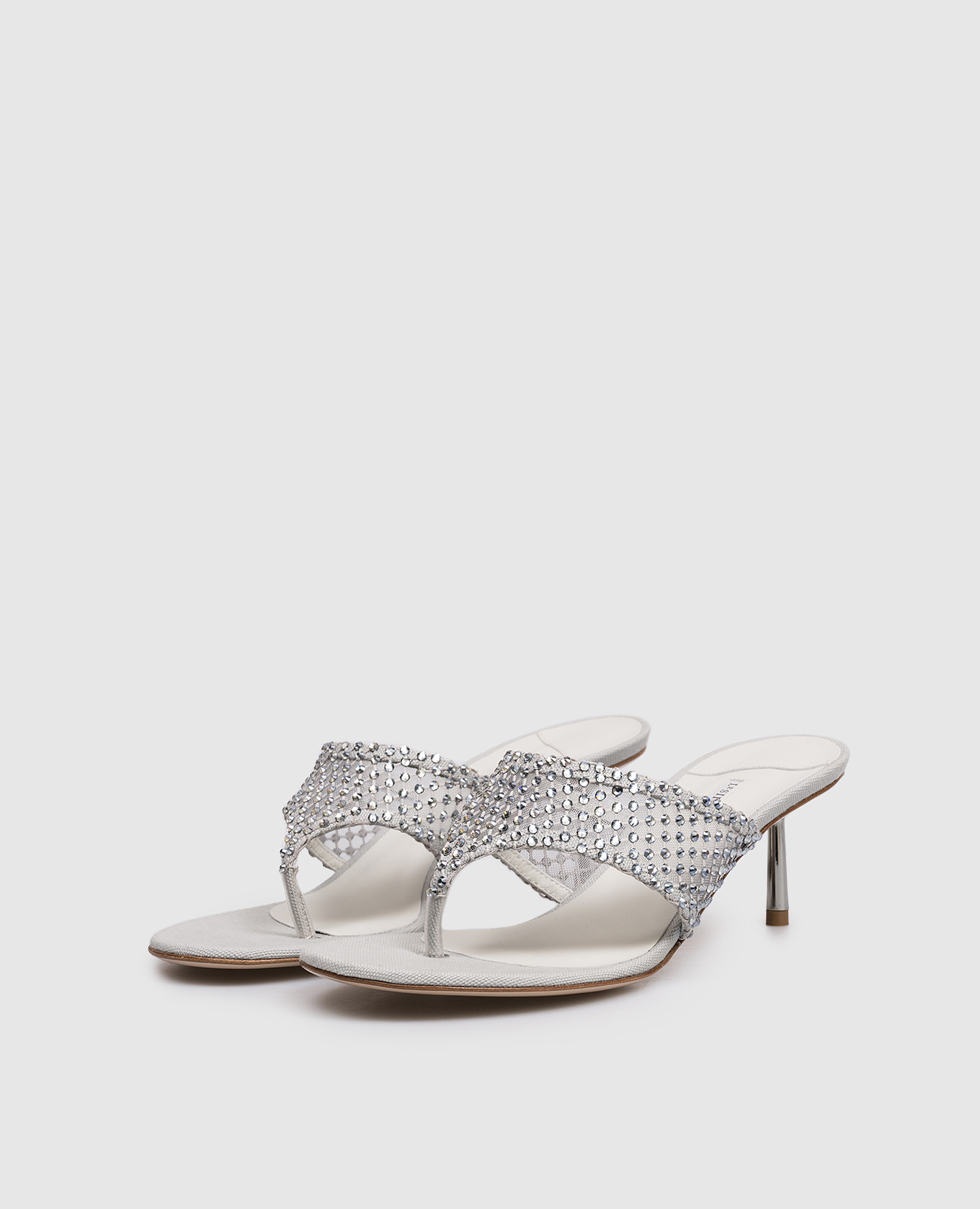 

GILDA gray mules with crystals Le Silla, Grey