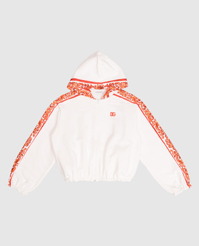 Dolce&Gabbana Children's sports jacket with branded print L5JWDCG7P4K56