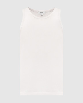 AGOLDE Viggo white ribbed tank top A10241260