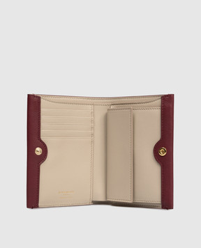 Givenchy Burgundy leather wallet with logo BB60QQB2BH