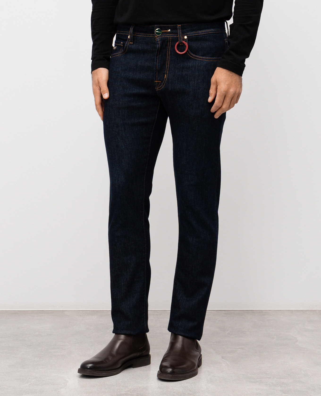 

Blue jeans with logo Tramarossa