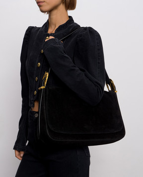 Twinset Black suede Liliane bag 262TD8240