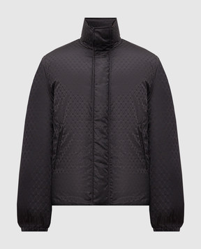 Alexander McQueen Black patterned down jacket 843522QRACA
