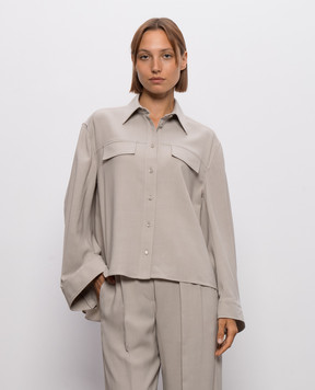 Brunello Cucinelli Beige shirt with wool MP542M1S06