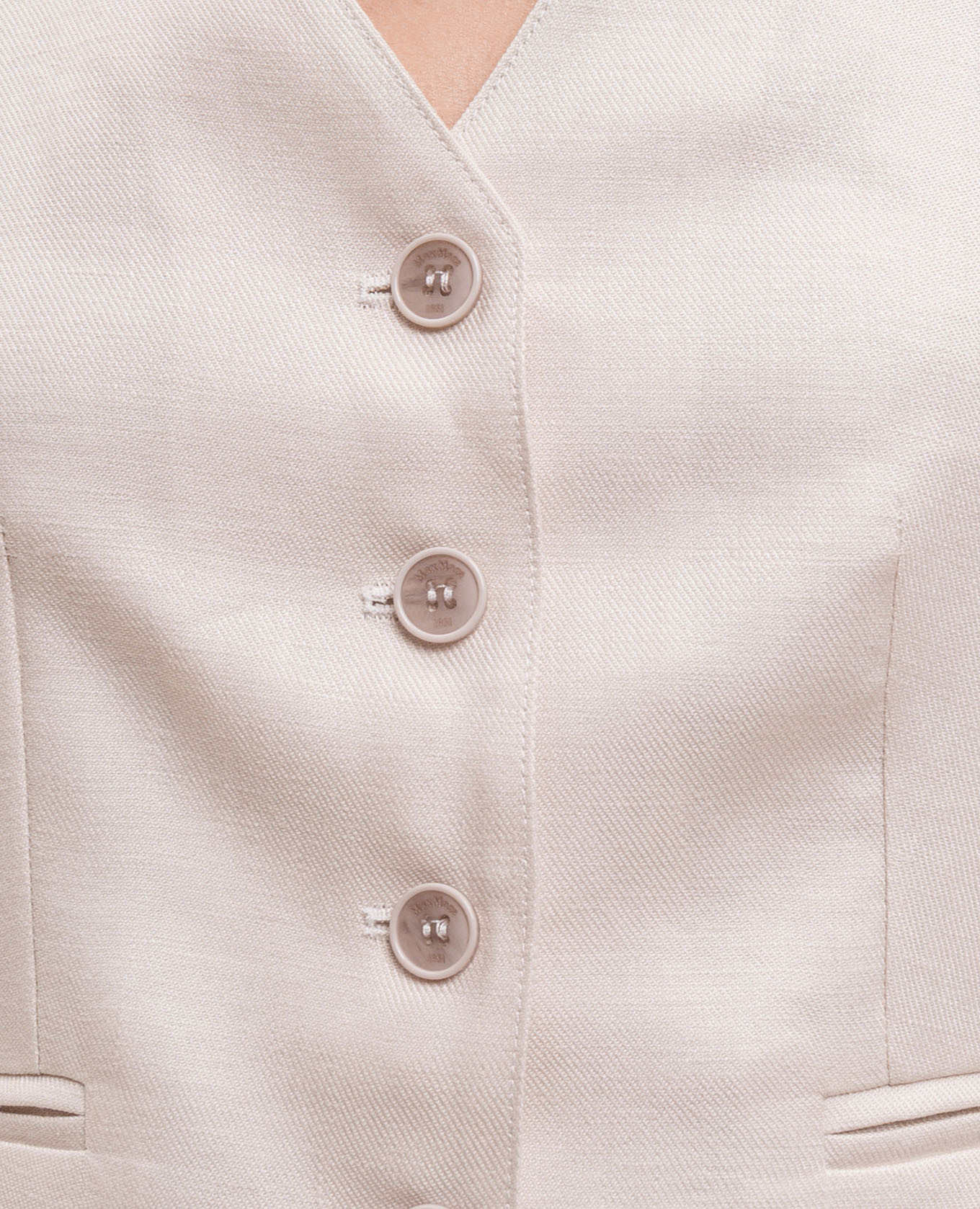 

Beige linen vest MXMCALIBRI Max Mara