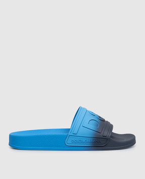 Dolce&Gabbana Baby blue sliders with a gradient effect DD0320A56313940