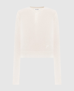 Sporty & Rich Ivory cashmere and wool jumper WS11185327WH06