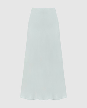 Allude Green silk midi skirt 26284005
