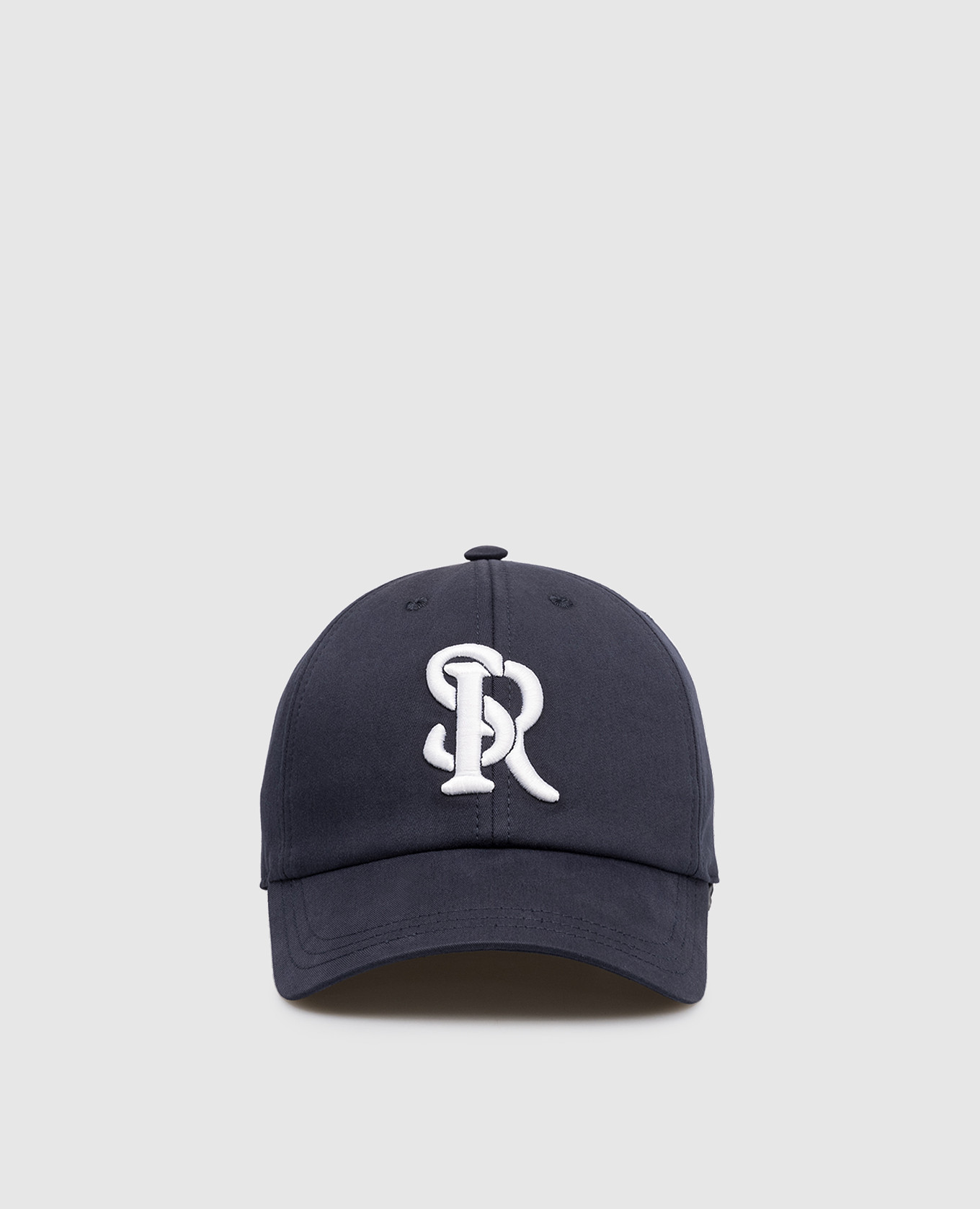 

Children's blue cap with embroidered monogram logo Stefano Ricci