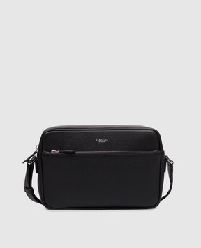 Serapian Black leather bag EAST WEST SRCMOMML735925A001