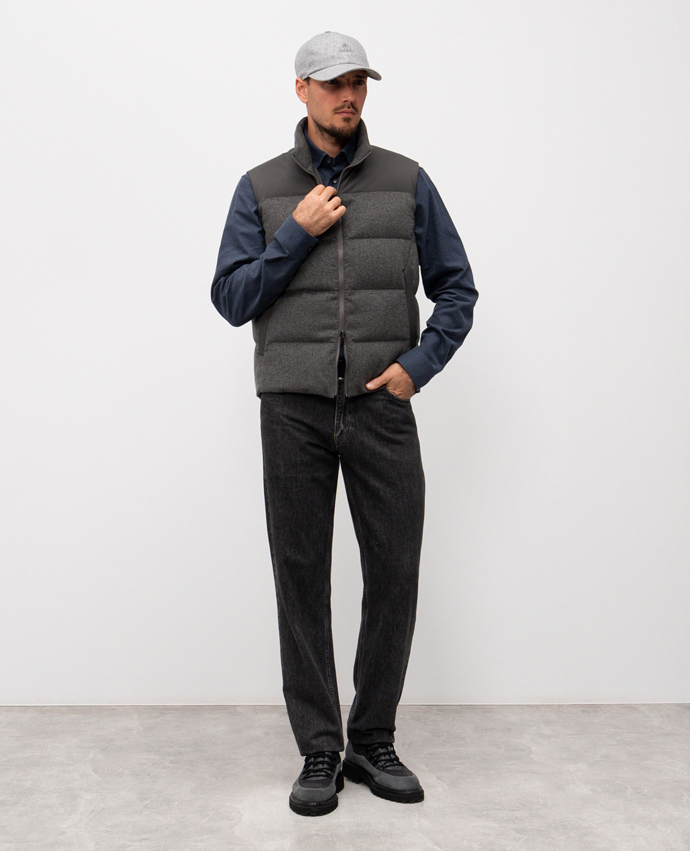 Gray cotton shirt Sease 2