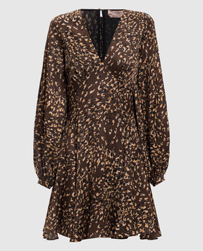 Twinset Brown leopard print dress 262TP275K