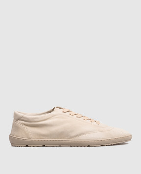 Brunello Cucinelli Beige suede sneakers MZUCAHN345