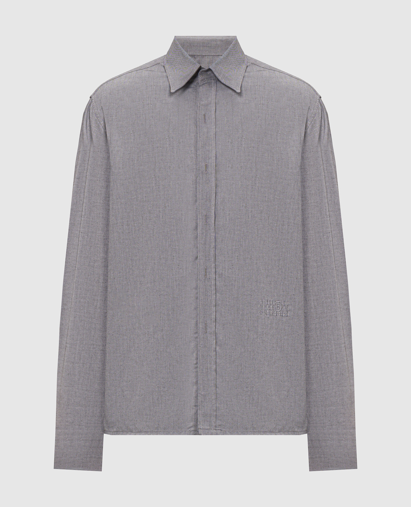 Gray shirt with logo embroidery Maison Margiela MM6