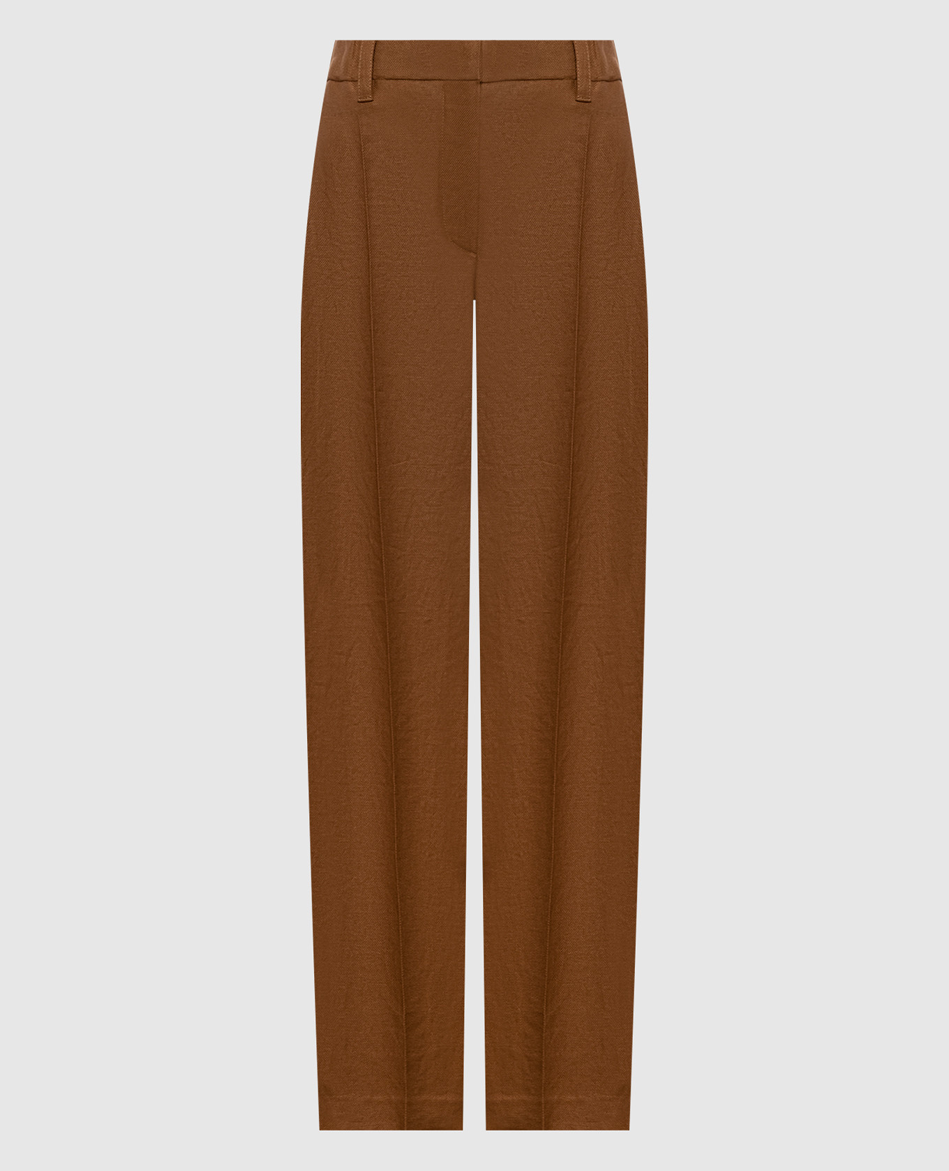 Brown linen pants